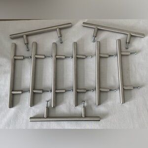 Stainless steel cabinet handles set of 9